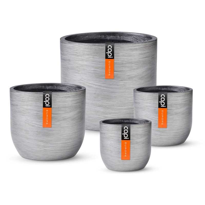 Lux Indoor Planter Silver (set of 4)