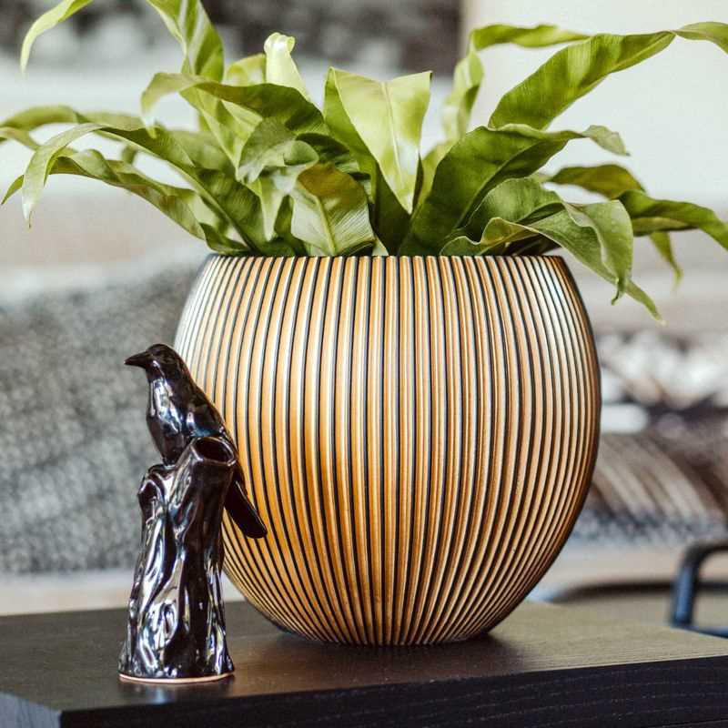 Nature Groove/Lux Indoor Planter Gold (set of 4)